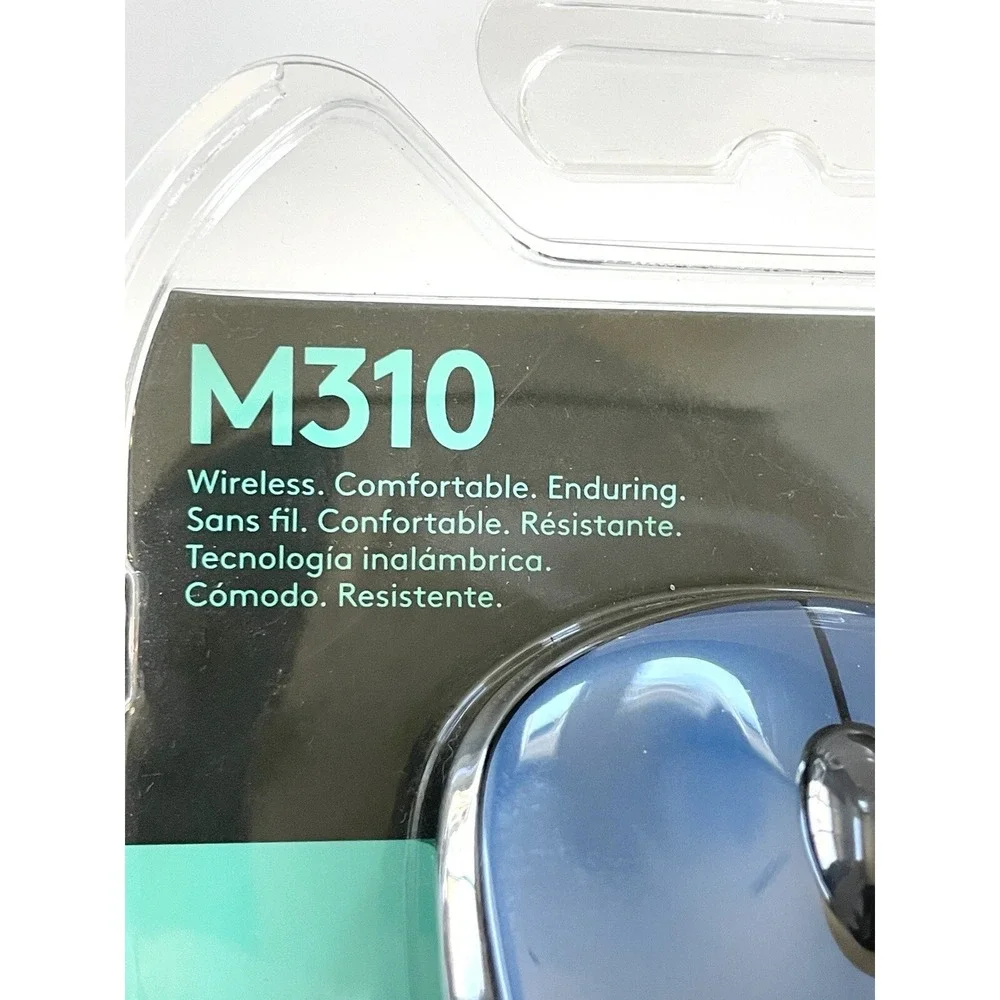 New Sealed Logitech M310 Wireless Optical Mouse - Peacock Blue (910-001917)